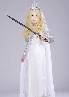 Детская белая ведьма Нарнии стиль маскарадный костюм фантази