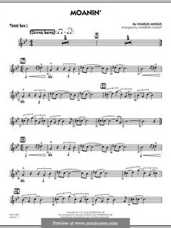 Moanin' by C. Mingus - sheet music on MusicaNeo