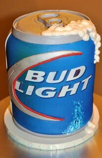 Bud Light Can Bud Light Can Cake by www.thecakemamas.com the