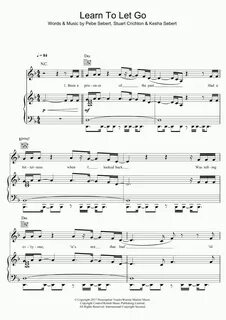 Learn To Let Go Piano Sheet Music OnlinePianist