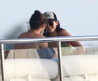 Kendall Jenner giggles with Harry Styles on St Barts yacht t