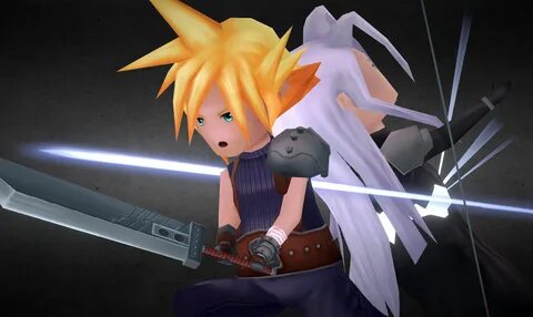 Final Fantasy VII, Cloud vs Sephiroth Omnislash! - 3D model 