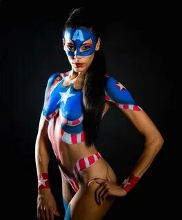 BuzWuz - Female Superheroes in Body Paint!
