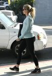 Emily Blunt Street Style - in Tights in West Hollywood - Jan