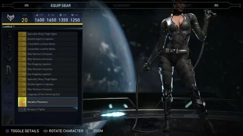 Injustice 2 - Catwoman Epic Gear Showcase/ Special Moves - Y