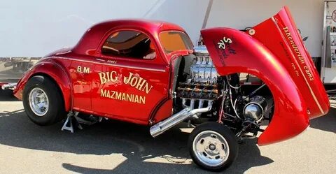 "Big John Mazmanian" Willys Gasser Hot rods cars muscle, Wil