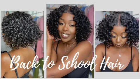 Affordable Back to School Short Curly 13X4 lace wig! 1 produ