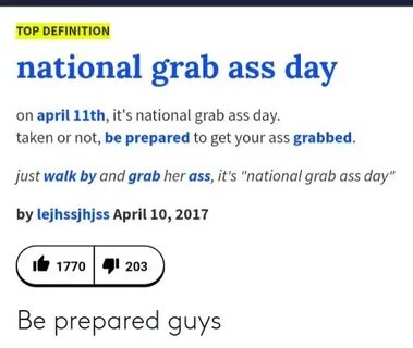 National grab an ass day . Adult archive.