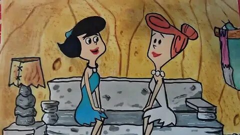 My drawing of Betty rubble and Wilma Flintstone :-) - YouTub