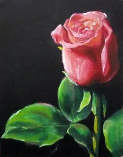 rose pastel painting - 21 Oil pastel drawings, Flower art pa