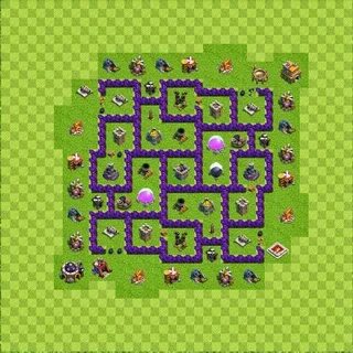 Base Layout Town Hall Level 7 Tipe Farming COC Indonesia