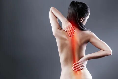 Thoracic spine pain, or pain in your mid to upper back. 