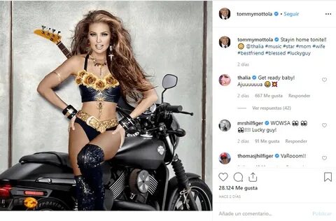 Instagram: Thalia and Tommy Montola exchange large caliber m