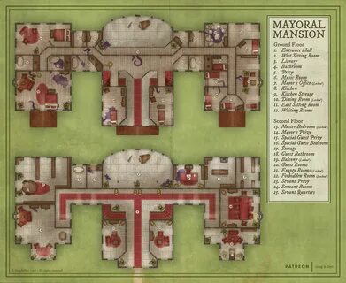 Pin by Craig Hindle on Fantasy RPG Maps Fantasy map, Mansion