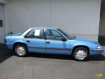 1992 Medium Maui Blue Metallic Chevrolet Lumina Euro Sedan #