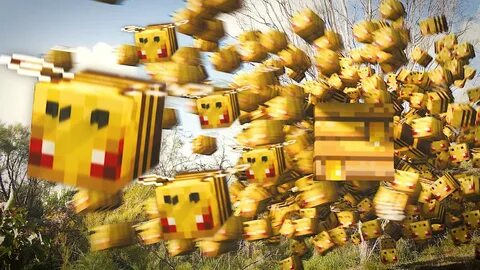 Minecraft Killer Bee Swarm In Real Life - YouTube