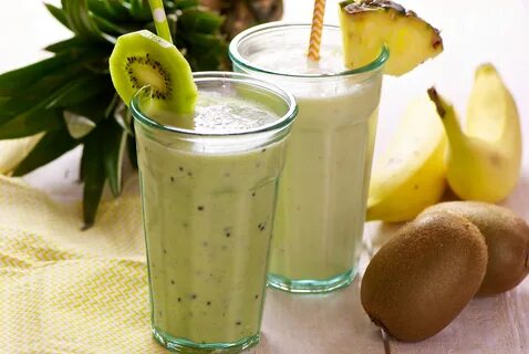 Smoothies kiwi-banane-vanille et ananas-coco - Mon Quotidien