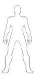Superhero Male Body Drawing Template - Jamiel Wanner