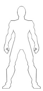 Superhero Male Body Drawing Template - Jamiel Wanner