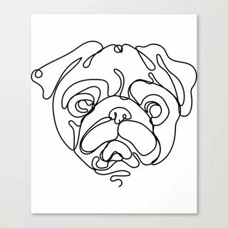 Pug Line Drawing at PaintingValley.com Explore collection of
