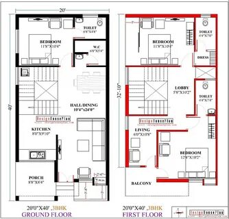 20 X 40 Duplex House Plans East Facing With Vastu 800 Sqft 3