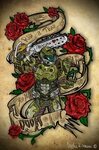 Doomguy Tattoo by https://www.deviantart.com/dishakronen on 