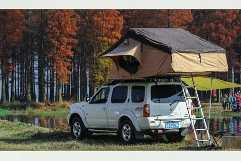 Enjoin Good Quality Outdoor Camping Canvas Car Roof Top Tent