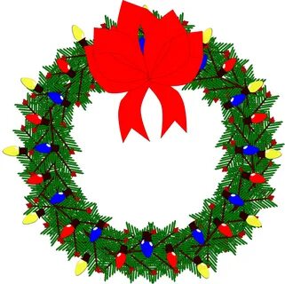 christmas wreaths clipart - image #9
