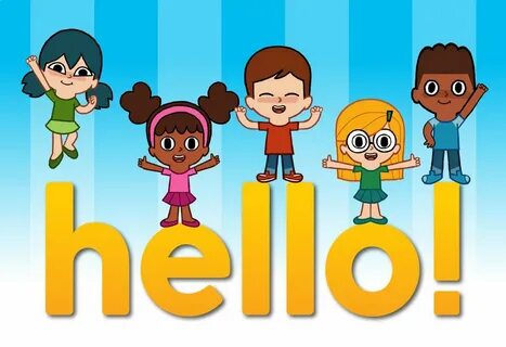Start off your lesson with "Hello!", a fun and energetic son