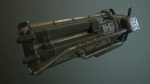 ArtStation - Gatling Laser (Fallout 4 Fan art)