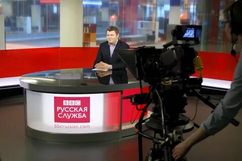 First TV broadcast from New Broadcasting House for BBC Rus. 