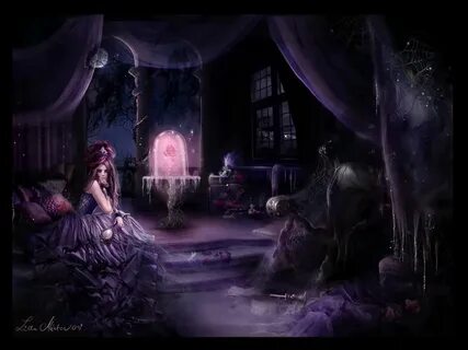 Victorian Goth Illustration #purple #mystical #art Fantasy a