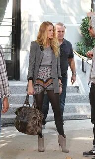 Blake Lively in pantyhose - More pictures here: http://stock