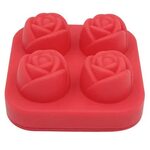 New 1 Pcs 3D Rose Ice Cube Tray Silicone Ice Maker Mold Cake