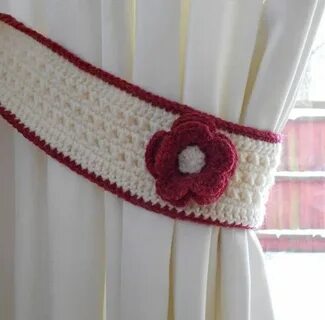 Crochet curtain tiebacks Crochet curtains, Crochet decoratio
