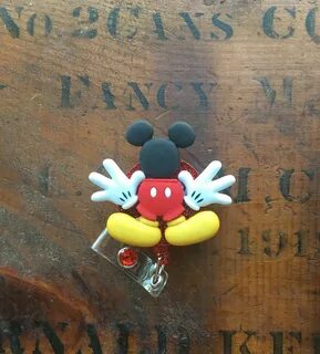 Disney Mickey Deconstructed ID Badge Reel Etsy Id badge, Dis