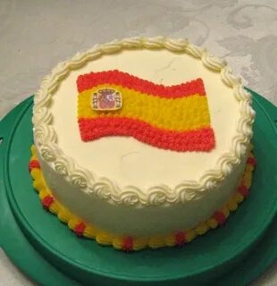 Flag Of Spain Cake Cake, Flag cake, Spain flag