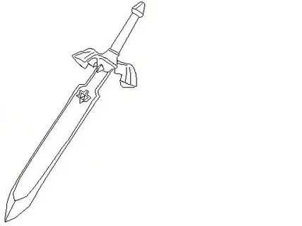 Zelda Sword Coloring Page - Floss Papers