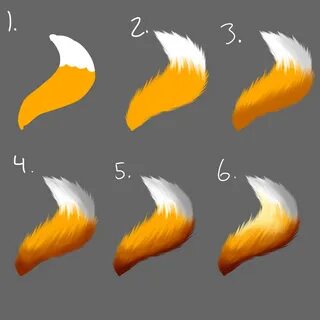 Tail/Fur Tutorial by FattyBatty on DeviantArt Digital painti