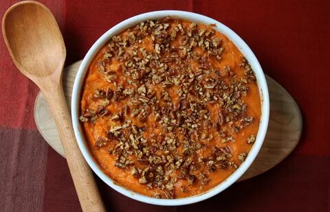 The Ultimate Bourbon-Maple Sweet Potato Casserole with Pecan