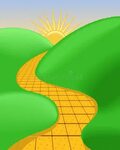 Sunny Road Yellow Brick Stock Illustrations - 8 Sunny Road Y