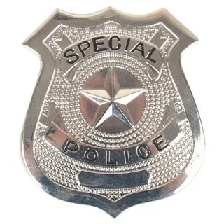 Silver Police Badge Pk 1 - Costume Badges - Buy Online