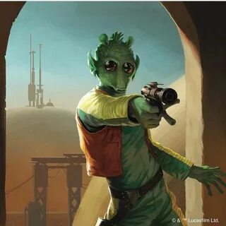 Greedo was a male Rodian bounty hunter who grew up on Tatooi