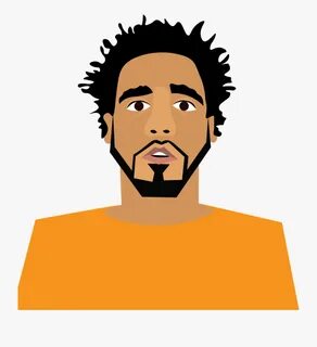 Expression,clip Art,pleased,afro,art - J Cole Clip Art , Fre