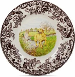 Spode Woodland Yellow Lab Dinner Plate & Reviews - Dinnerwar