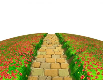 Walkway clipart journey path - Pencil and in color walkway c