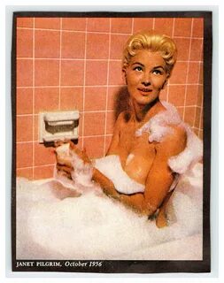 1956 JANET PILGRIM PLAYBOY PLAYMATE 4.5"X5.5 Magazine Photo Clipping W...