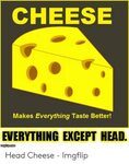 CHEESE Makes Everything Taste Better! EVERYTHING EXCEPT HEAD