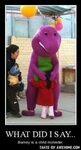 Barney meme face