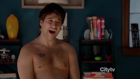 ausCAPS: Adam Pally shirtless in Happy Endings 2-16 "Cocktai